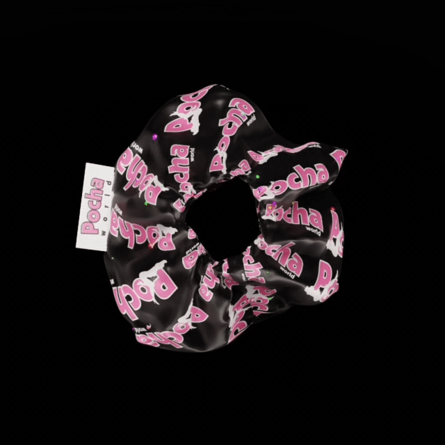 Pocha Rhinestone Scrunchie