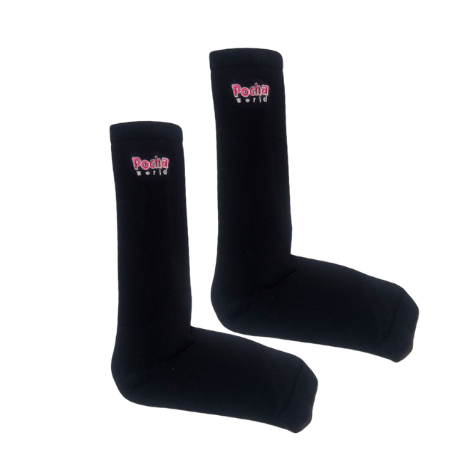 Pocha World Socks, Black